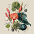 draw scientific botanical flower illustration