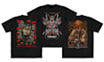 design custom scribble anime artwork for t shirt and merch