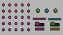 pixel art ui, gui, hud, pixel  icon, game ui,  health bar, game asset