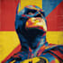 design an amazing superhero pop art