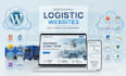 build a logistics website with shipment tracking for courier businesses