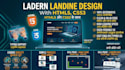 design a professional and responsive landing page html css