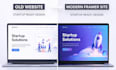 design a modern framer website design with cms animation and responsive layout