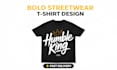 create simple text based t shirt design