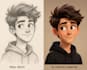 create and design 3d cartoon character models