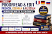 l proofread and edit french german and russian manuscripts and ebooks