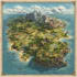 create a fantasy map illustration for map