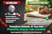 humanize ai content into natural human writing