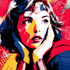 design an amazing superhero pop art