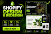 build shopify store design, redesign shopify website, shopify dropshipping store