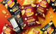 design premium snack packaging, chips pouch, food label