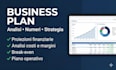 create a business plan with cost analysis and financial projections