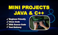 develop java and c plus plus projects with clean code and explanation