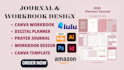 format design prayer digital journal workbook digital planner worksheet on canva