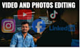 do engaging instgram reel,facebook and youtube video editing
