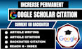 increase citation to your google scholar profile