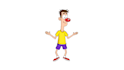 create 2d rigged comic character with lip sync for animation