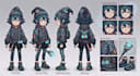 design professional anime character turnaround sheets