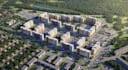 remodel 3d master plan bird eye view,landscape residential complex,3d urban plan