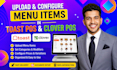 toast pos menu upload, clover pos menu setup, restaurant pos menu