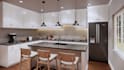 create a functional kitchen interior design ,rendering by an architect