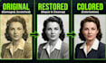 restore colorize and repair old damaged photos