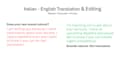 translate and improve your text professionally
