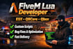 create custom fivem lua scripts for esx qbcore qbox
