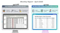design clean spreadsheets, documents and canva layouts