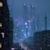 design an cyberpunk sci fi futuristic city