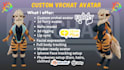 create custom furry vrchat avatar sfw fursona vtuber vrm 3d model with fbt