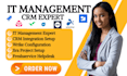 setup it management wrike jira splashtop teamviewer freshservice atera jamf crm