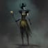 draw the best portrait in halloween or tim burton style