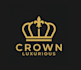 unique modern crown logo t shirt design