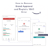 make amazon brand approval and registry 5665 error removal