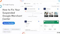 do fix google merchant center suspension and approve