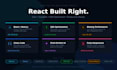 build a responsive react website or landing page with SEO optimization