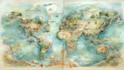 do custom watercolor wedding map