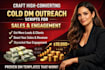 craft high converting cold dm outreach scripts for sales