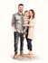 make watercolor family portrait