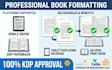 book formatting for amazon KDP paperback and ebook formatting book typesetting