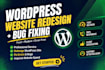 wordpress bug fixing expert service and wordpress website redesign