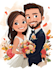 draw caricatures for couples, families, weddings