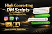 craft high converting dm script for sales leads and engagement
