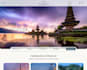 design a modern travel website in figma