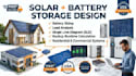 design solar battery storage system, load analysis and sld