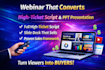 build a conversion focused webinar script and   deck, slides aida  storybrand