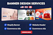 design shopify banner website banner ecommerce banner hero banner design