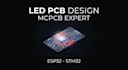 do high power led pcb mcpcb with thermal and current optimization esp32 stm32