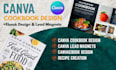 cookbook design, canva ebook recipe book, ebook formatting kdp